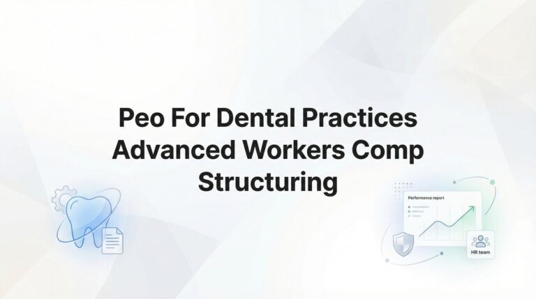 7 Advanced Workers Comp Structuring Strategies for Dental Practices Using a PEO