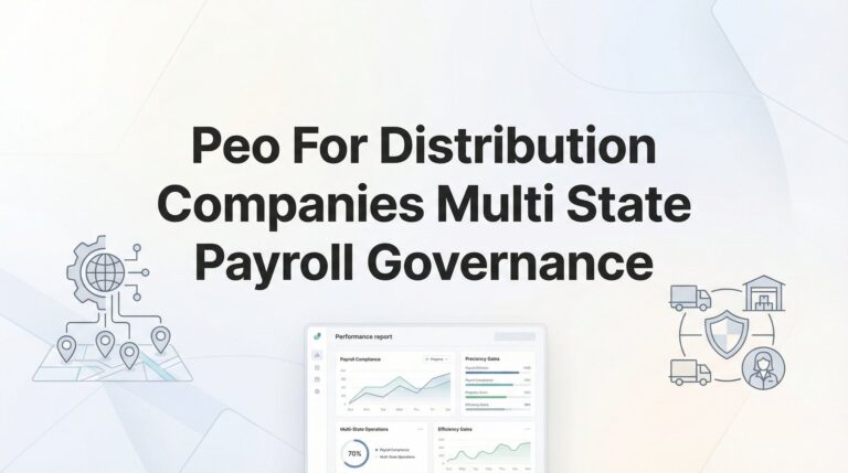 PEO for Distribution Companies: Managing Multi-State Payroll Governance Without Losing Your Mind