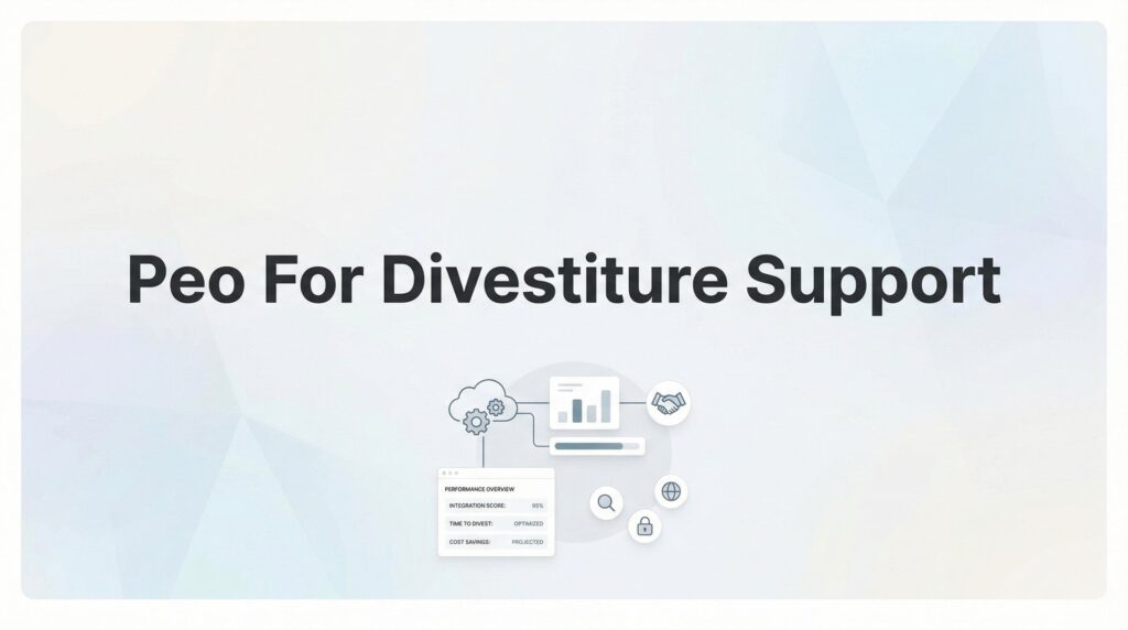 PEO for Divestiture Support: Managing HR Transitions When Spinning Off a Business Unit