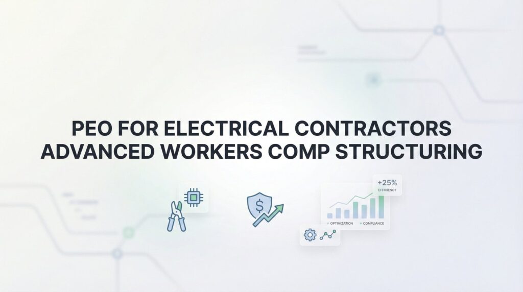 How to Structure Workers’ Comp for Electrical Contractors Through a PEO: Advanced Strategies
