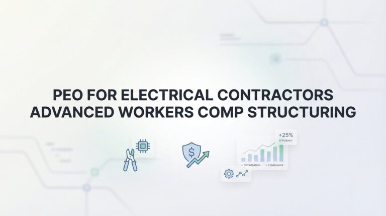 How to Structure Workers’ Comp for Electrical Contractors Through a PEO: Advanced Strategies