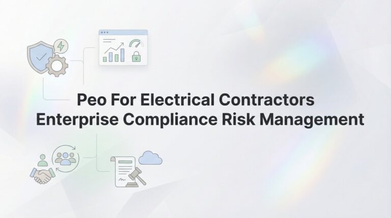 PEO for Electrical Contractors: Enterprise Compliance Risk Management Explained