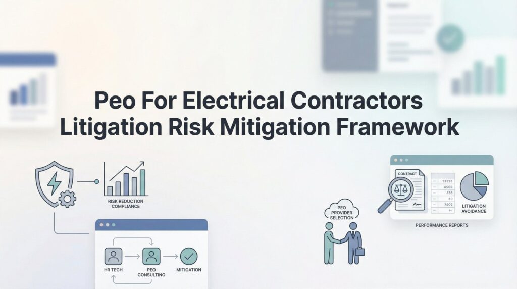 PEO for Electrical Contractors: A Litigation Risk Mitigation Framework