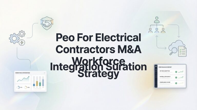How to Integrate an Acquired Electrical Contractor’s Workforce Using a PEO: A Step-by-Step M&A Playbook