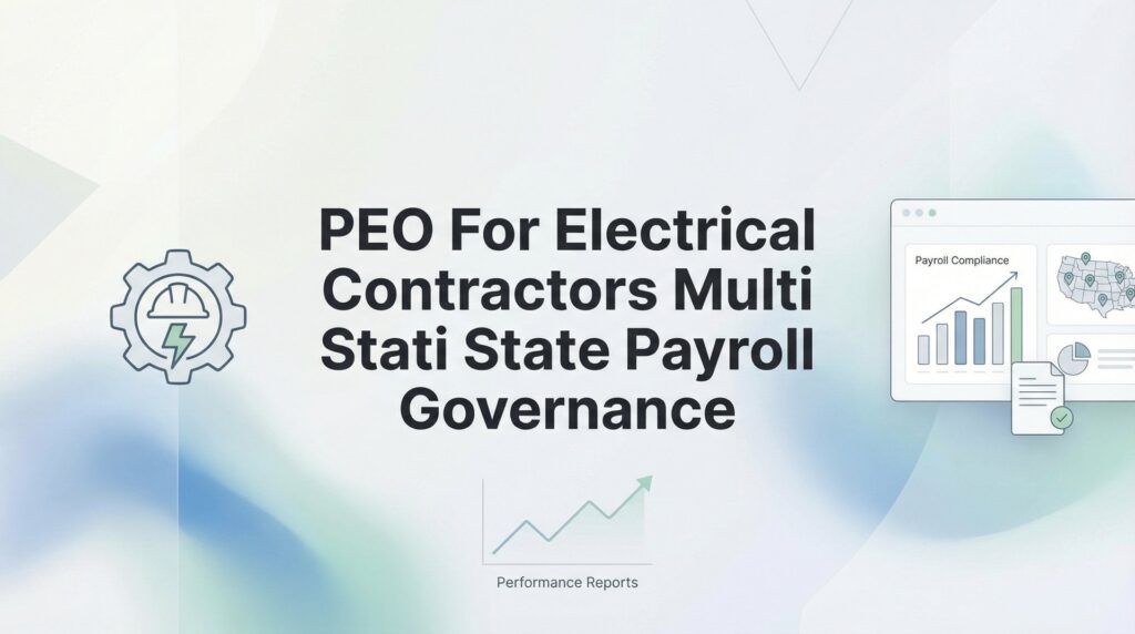 PEO for Electrical Contractors: Managing Multi-State Payroll Governance Without Getting Shocked