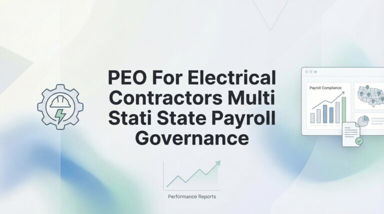 PEO for Electrical Contractors: Managing Multi-State Payroll Governance Without Getting Shocked