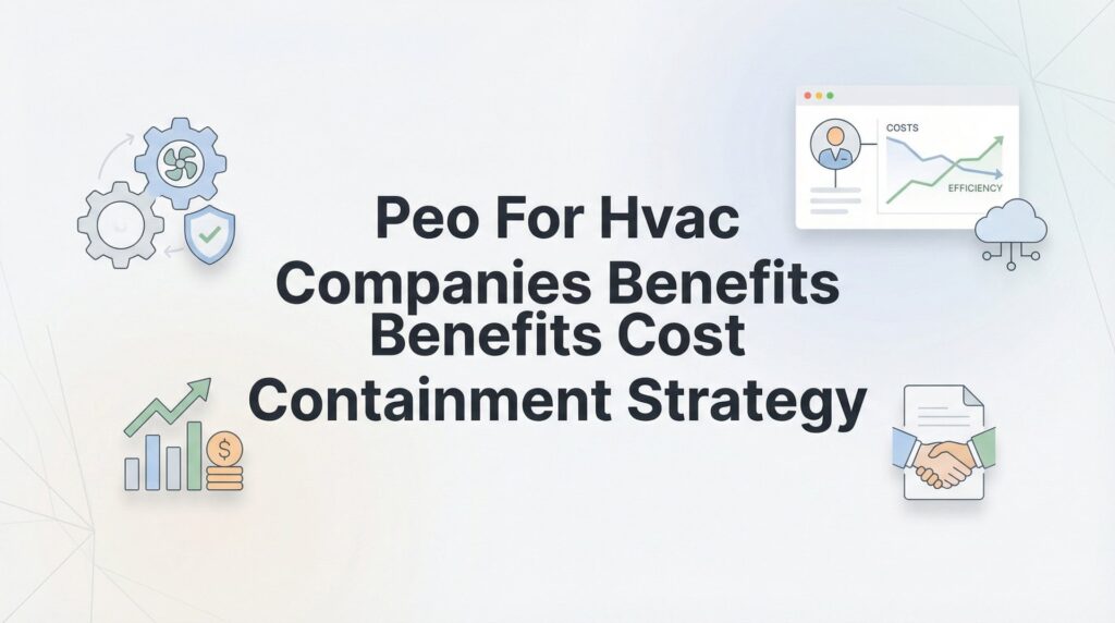 PEO for HVAC Companies: Benefits and Cost Containment Strategy That Actually Works