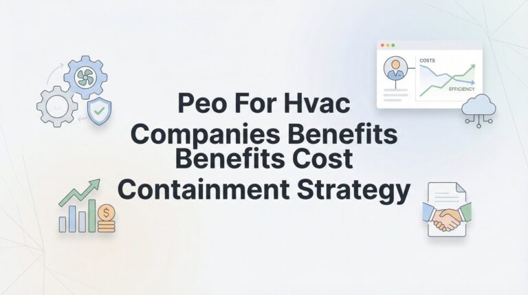 PEO for HVAC Companies: Benefits and Cost Containment Strategy That Actually Works