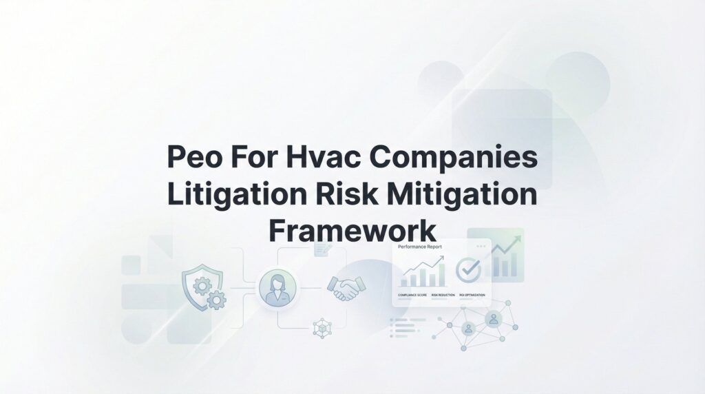 PEO for HVAC Companies: A Litigation Risk Mitigation Framework