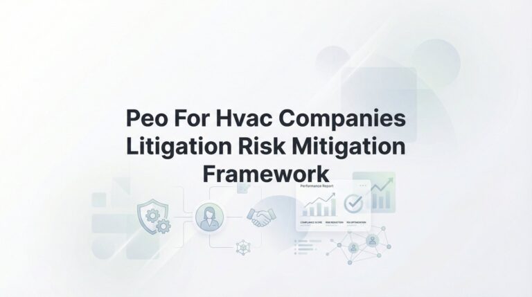 PEO for HVAC Companies: A Litigation Risk Mitigation Framework
