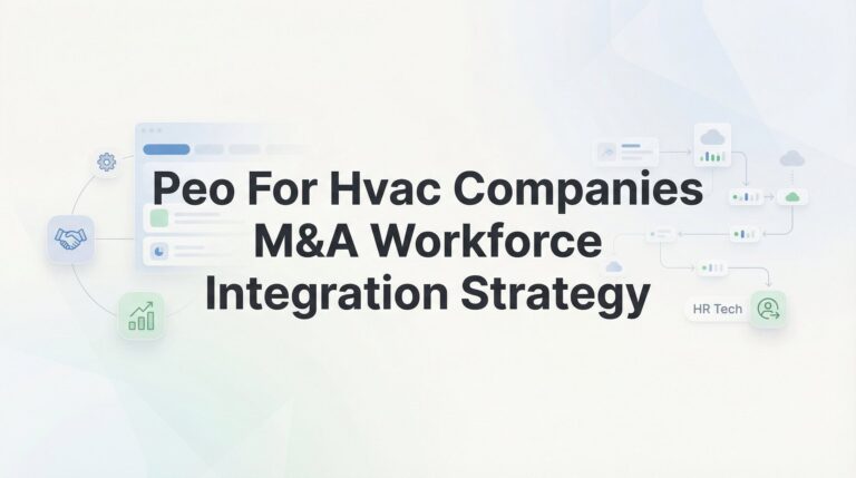 How to Integrate an Acquired HVAC Workforce Using a PEO: A Post-M&A Playbook