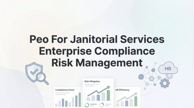 PEO for Janitorial Services: Managing Enterprise Compliance Risk Across Distributed Crews