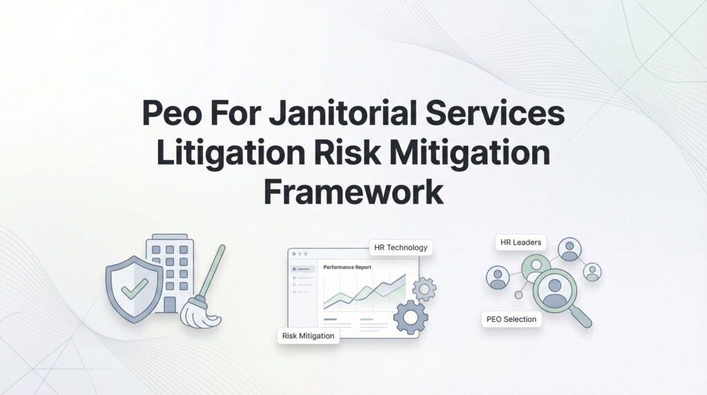 How to Build a Litigation Risk Mitigation Framework for Janitorial Services Using a PEO