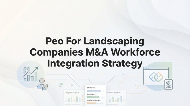 How to Integrate Acquired Landscaping Crews Using a PEO: A Post-M&A Workforce Strategy