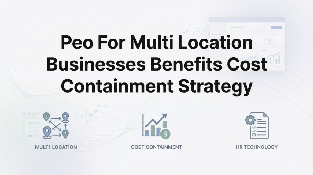 PEO for Multi-Location Businesses: Benefits and Cost Containment Strategy