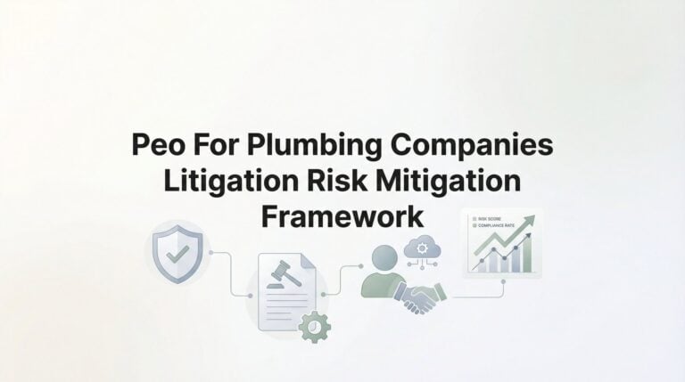 PEO for Plumbing Companies: A Litigation Risk Mitigation Framework