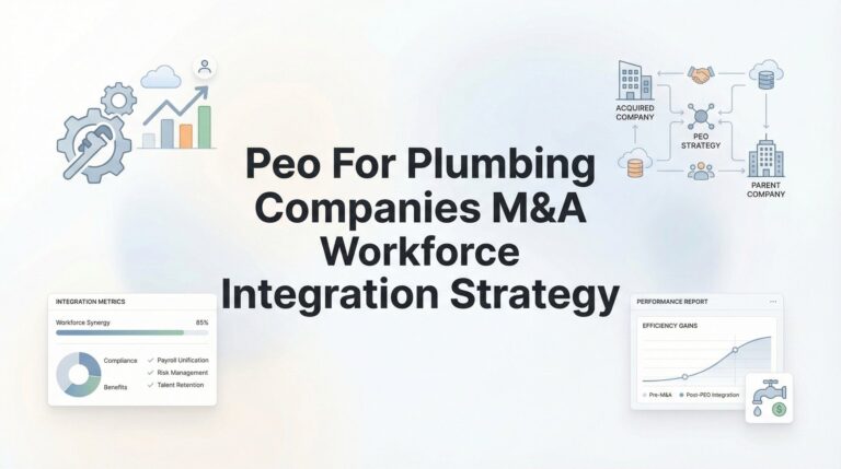 How to Integrate Acquired Plumbing Workforces Using a PEO: A Step-by-Step M&A Playbook