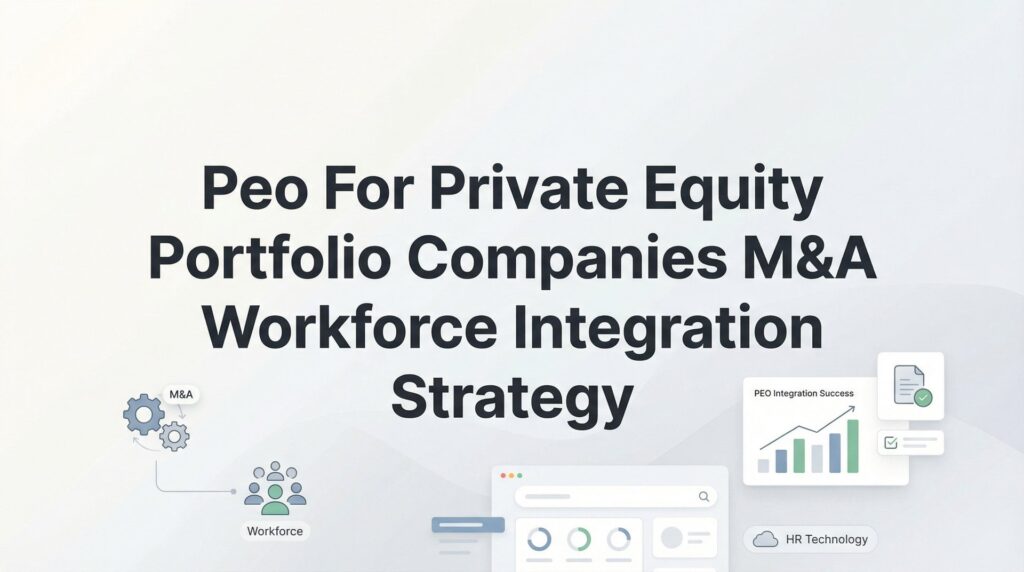 How to Use a PEO for M&A Workforce Integration in Private Equity Portfolio Companies