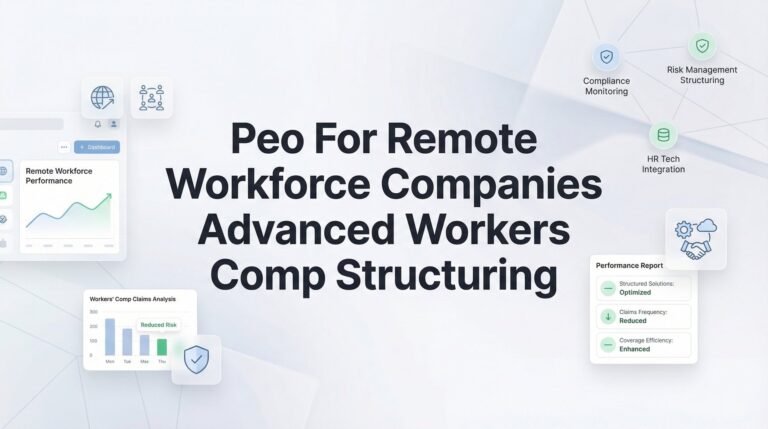 How to Structure Workers’ Comp for Remote Teams Through Your PEO: A Practical Guide