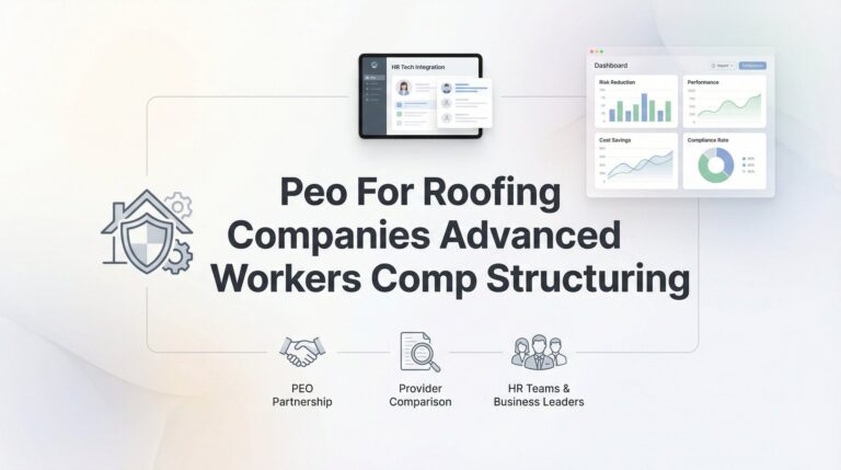How to Structure Workers’ Comp Through a PEO for Your Roofing Company