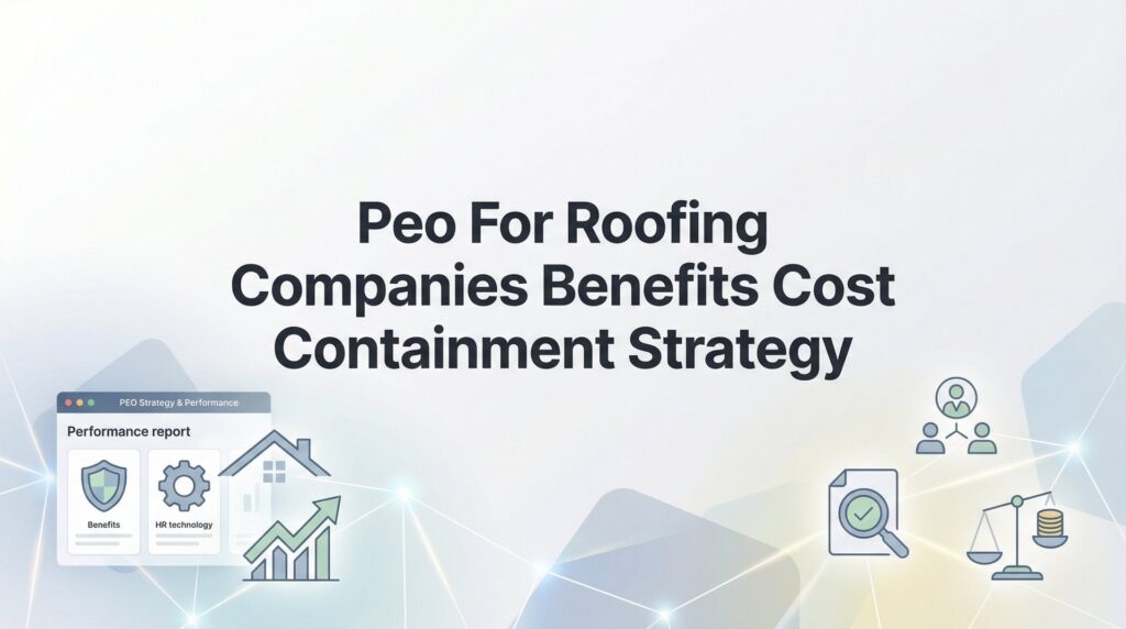 7 Best PEOs for Roofing Companies: Cost Containment Strategies That Actually Work