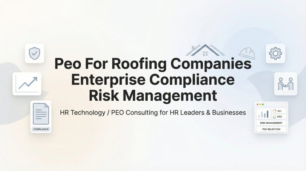 PEO for Roofing Companies: Enterprise Compliance Risk Management Explained