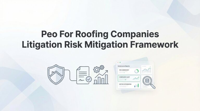 PEO for Roofing Companies: A Litigation Risk Mitigation Framework