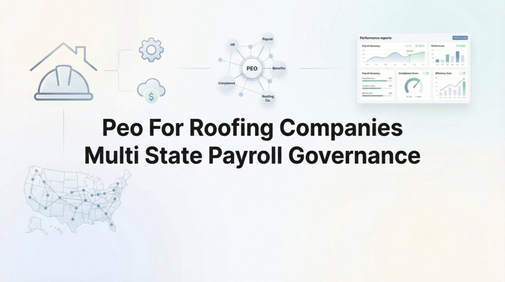 PEO for Roofing Companies: Managing Multi-State Payroll Governance Without the Headaches