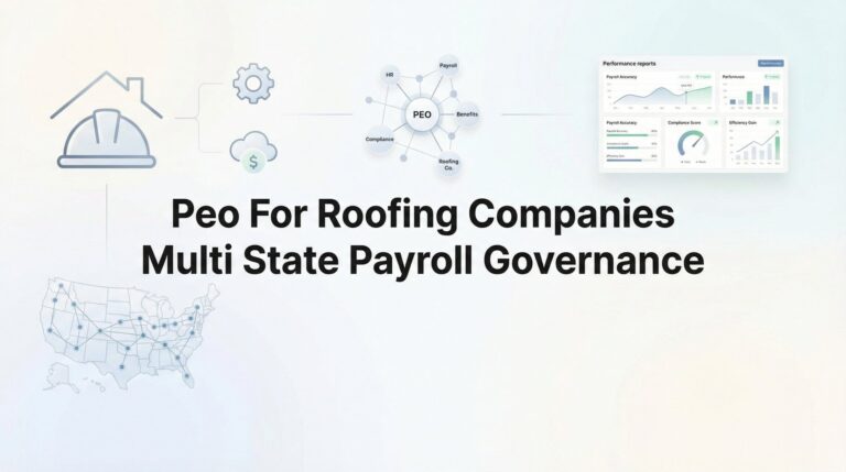 PEO for Roofing Companies: Managing Multi-State Payroll Governance Without the Headaches