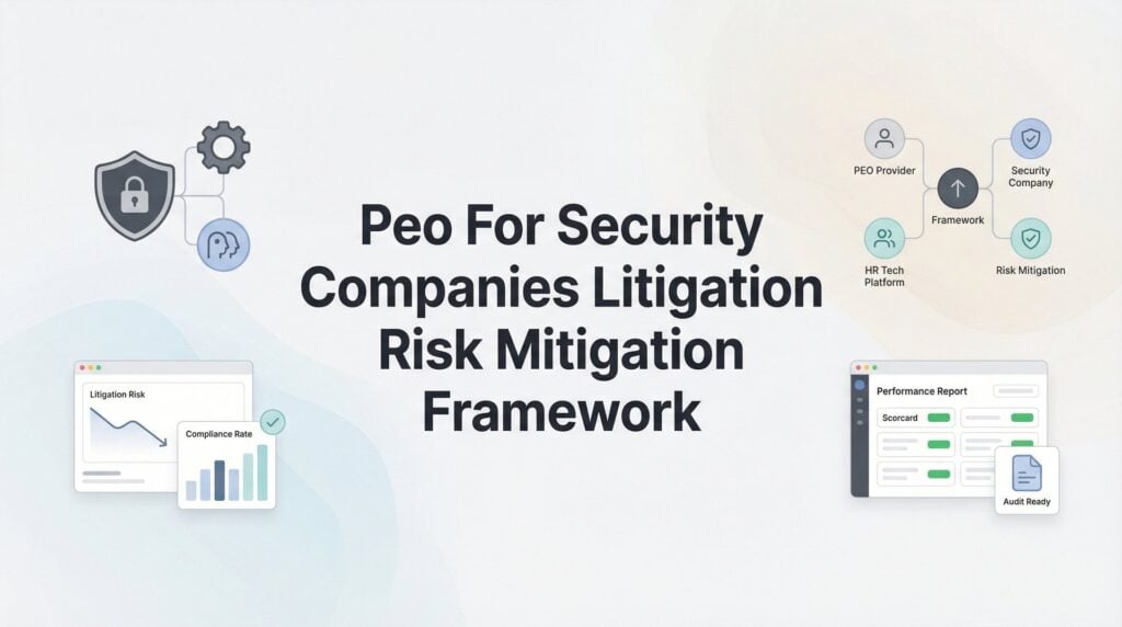 PEO for Security Companies: A Litigation Risk Mitigation Framework That Actually Works