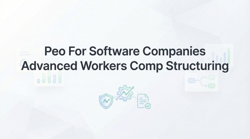 PEO for Software Companies: Advanced Workers Comp Structuring That Actually Saves Money
