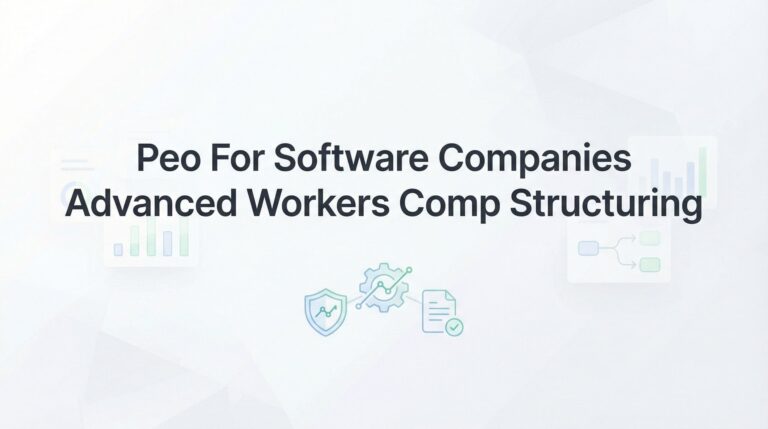 PEO for Software Companies: Advanced Workers Comp Structuring That Actually Saves Money