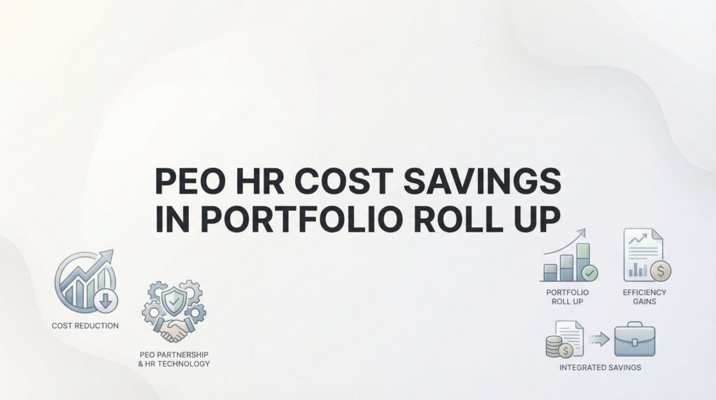 PEO HR Cost Savings in Portfolio Roll-Up: A Practical Guide for PE-Backed Companies