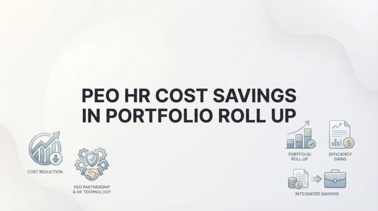 PEO HR Cost Savings in Portfolio Roll-Up: A Practical Guide for PE-Backed Companies