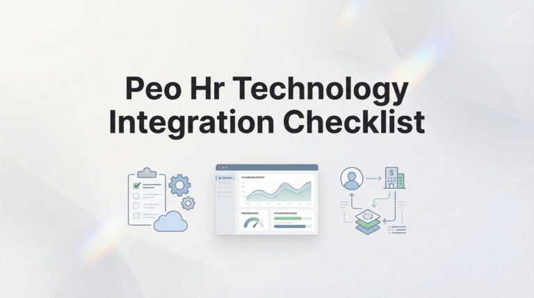 PEO HR Technology Integration Checklist: 8 Steps to a Seamless System Connection