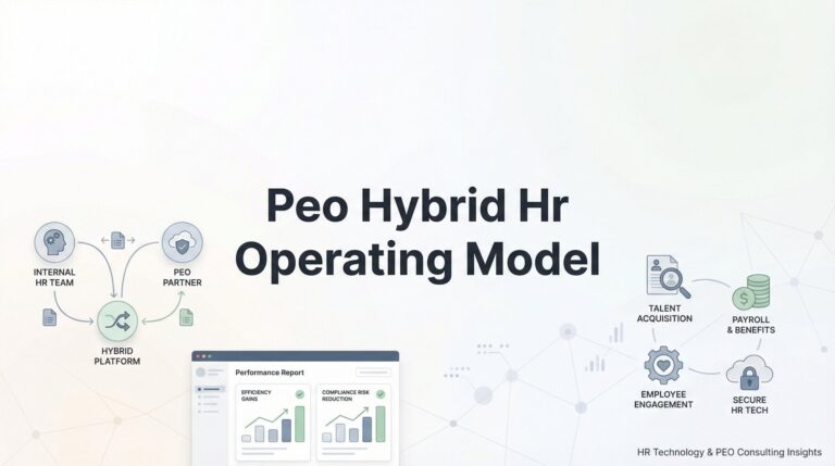 PEO Hybrid HR Operating Model: When to Split Functions Between Your Team and a PEO