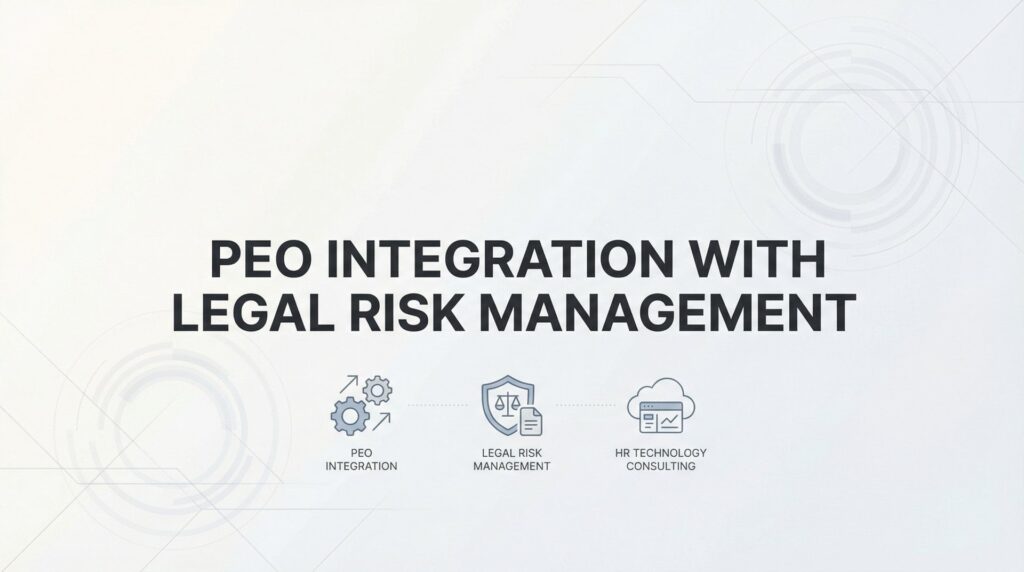 How to Integrate Your PEO with Legal Risk Management: A Practical Framework
