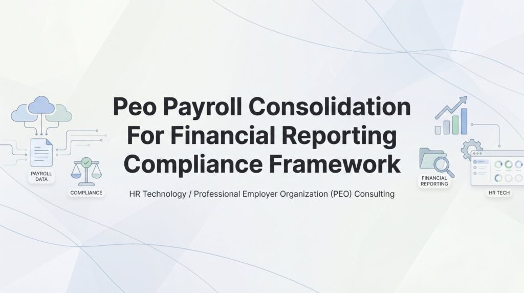 How to Build a PEO Payroll Consolidation Framework for Financial Reporting Compliance