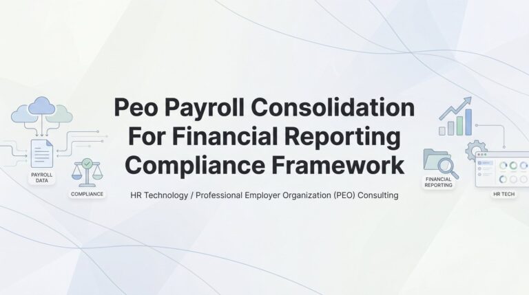 How to Build a PEO Payroll Consolidation Framework for Financial Reporting Compliance