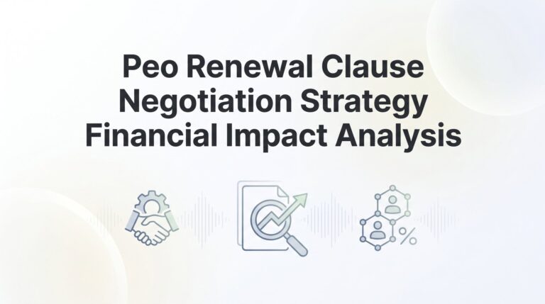 How to Negotiate PEO Renewal Clauses: A Financial Impact Analysis Framework