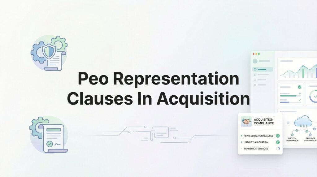 PEO Representation Clauses in Acquisition: What Business Owners Need to Know Before Selling