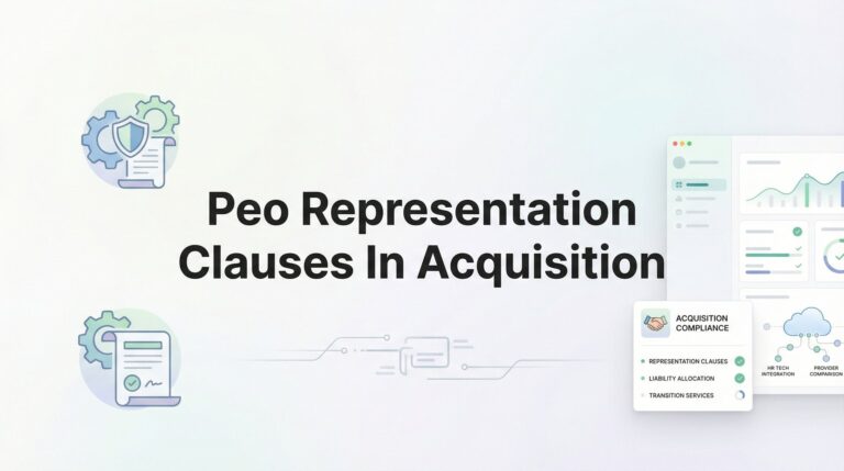 PEO Representation Clauses in Acquisition: What Business Owners Need to Know Before Selling