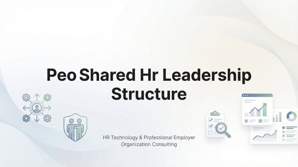 PEO Shared HR Leadership Structure: How Decision-Making Actually Works