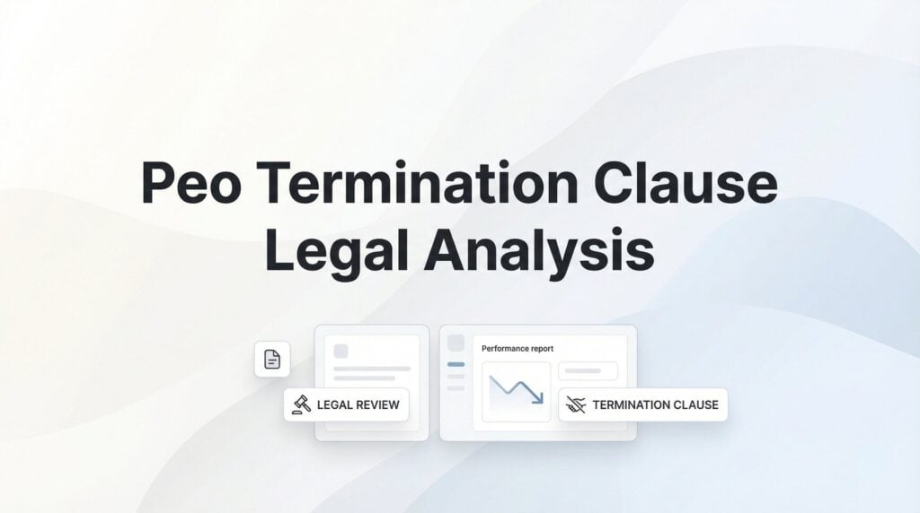PEO Termination Clause Legal Analysis: What Business Owners Need to Know Before Signing