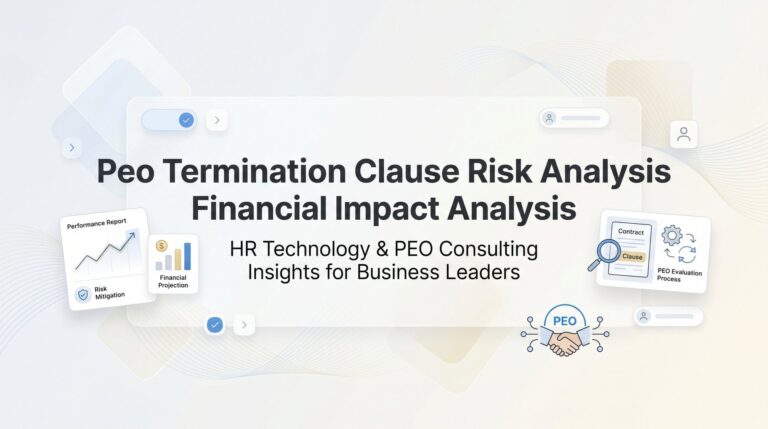PEO Termination Clause Risk Analysis: Calculating the Real Financial Impact Before You Sign