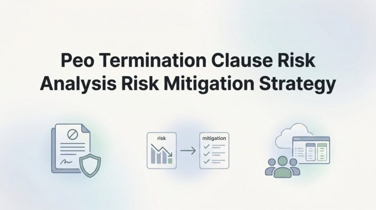 How to Analyze PEO Termination Clauses and Build a Risk Mitigation Strategy