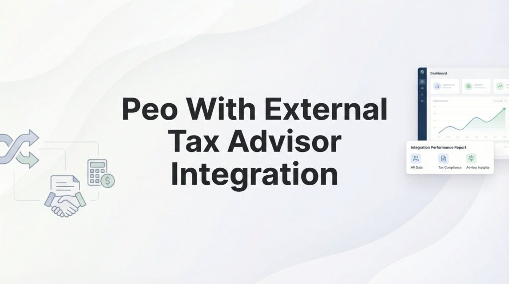 How to Set Up Your PEO to Work With Your External Tax Advisor: A Practical Integration Guide