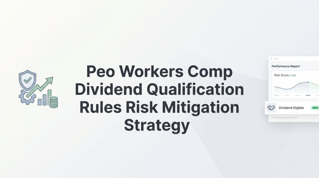PEO Workers Comp Dividend Qualification Rules: A Risk Mitigation Strategy Guide