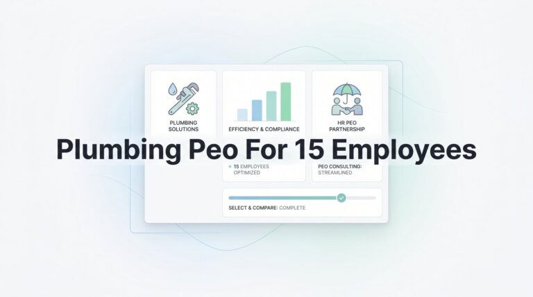 7 Smart Strategies for Choosing a PEO When You Have 15 Plumbing Employees