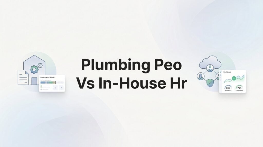 Plumbing PEO vs In-House HR: 7 Decision Factors That Actually Matter